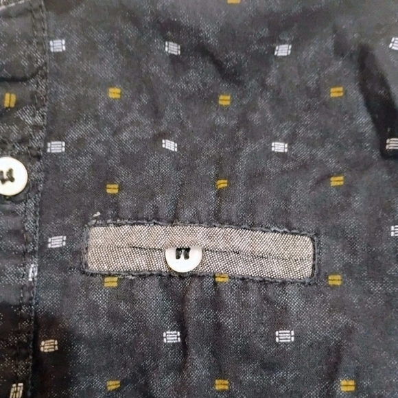 Zara Kids Black and White Dot Button Down Shirt - Picture 3 of 7